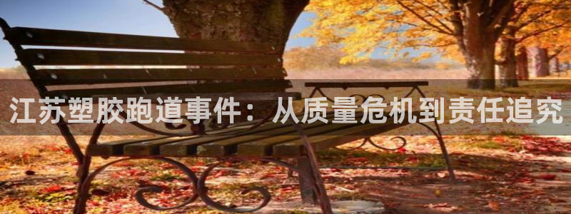 谈球吧体育app下载足球比赛直播：江苏塑胶跑道事件：从质量危机到责任追究