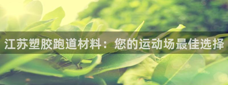谈球吧官网在线入口免费观看视频网站：江苏塑胶跑道材料：您的运动场最佳选择
