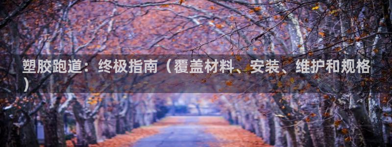 谈球吧出款：塑胶跑道：终极指南（覆盖材料、安装、维护和规格
）